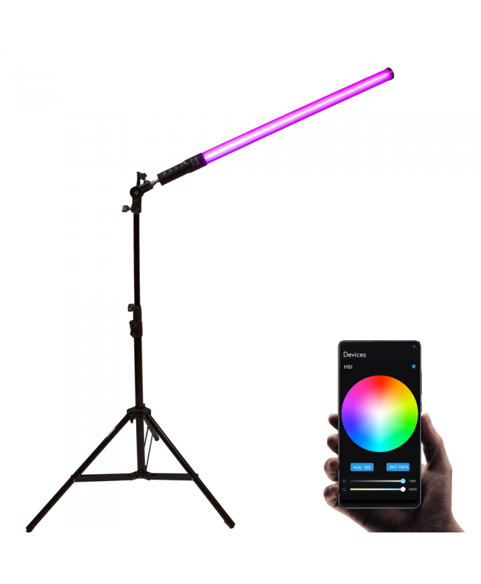 Rgb Handheld Led Video Fill Light Wand Stick Photography Lighting Kit Built-in Rechargeable Battery And Remote Control
